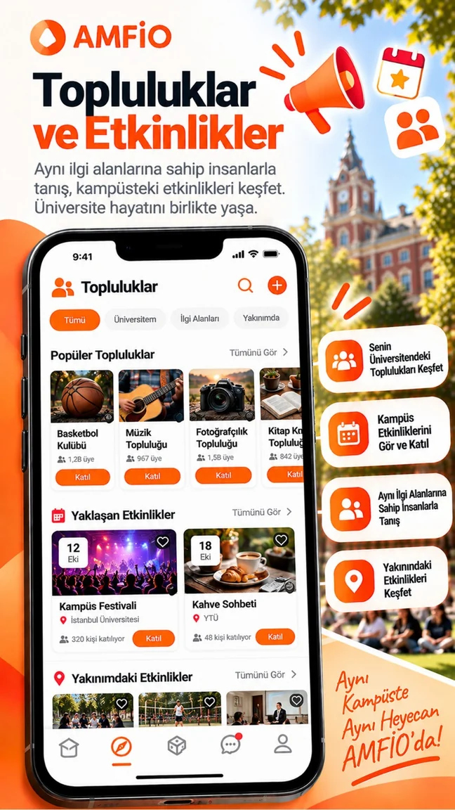 AMFIO Topluluklar ve Etkinlikler